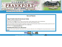 Tablet Screenshot of frankfortutilities.com